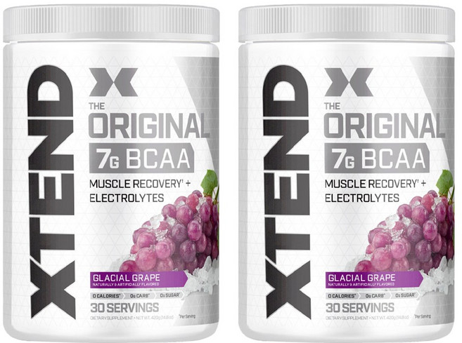 익스텐디드헬스 더 오리지널 7g BCAA 글레이셜 포도 맛, 2개