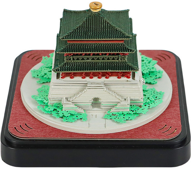 2026년 3D 입체 메모지 영어 데스크달력 데스크캘린더 달력 메모책 데스크장식(지구/판다/특색 있는 건축물 등 다양한 스타일 창의성 있는 선물), 스타일 8, 2026 영자 새긴 달력