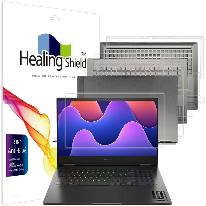힐링쉴드 HP 오멘 16 2024 블루라이트차단 액정보호필름1매 외부3종, 1개