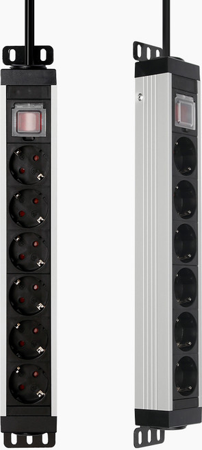 아이정 더넓은 알루미늄 고용량 서버안전탭 6구 멀티탭 추천 집들이선물 이사준비물 새집준비물, 1개, 메탈 실버, 1.5m