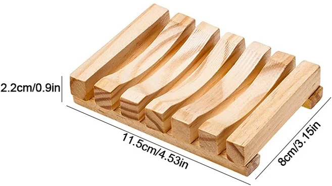 비누 상자 천연 대나무 접시 목욕 홀더 케이스 트레이 곰팡이 방지 배수 화장실 도구, 01 C