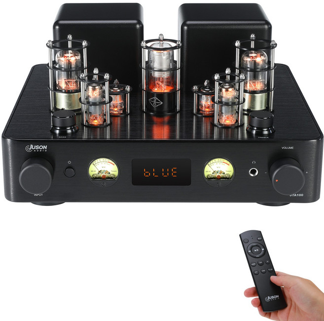 Juson Audio JTA100 2025 200W 진공관 앰프 통합 하이브리드 BT 5.0 광 포노 헤드폰 출력 2.1CH 클래스 AB HiFi 홈 오디오 턴테이블용, JTA100-N