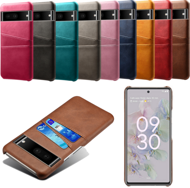 구글 픽셀7 6 프로 가죽 하드 케이스 카드수납 레더 pixel case