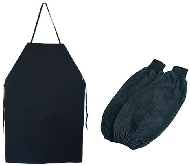 청앞치마 청토시/작업용앞치마/작업용청토시팔토시, 청팔토시