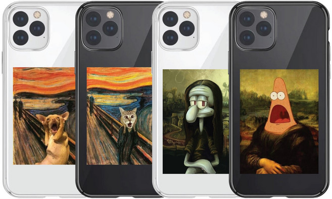 (당일발송) 명화폰케이스 투명젤리