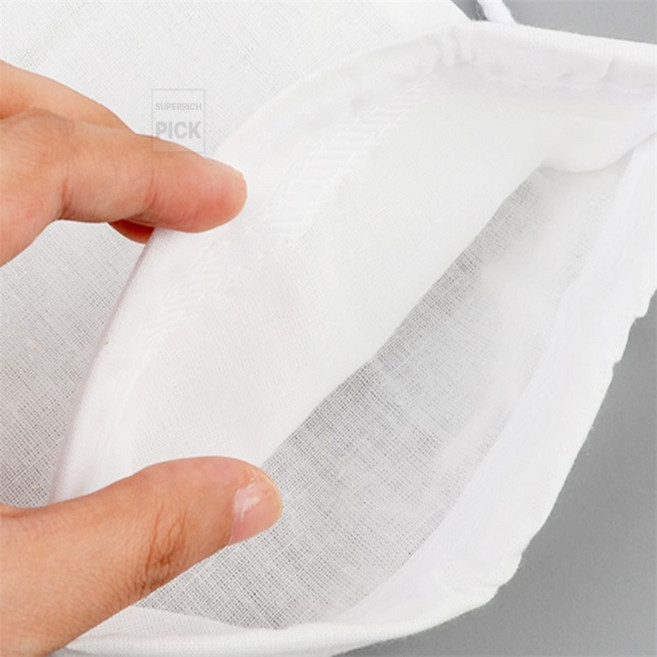 슈퍼리치디자인 주방용 순면 주머니 거름망, 대, 1개