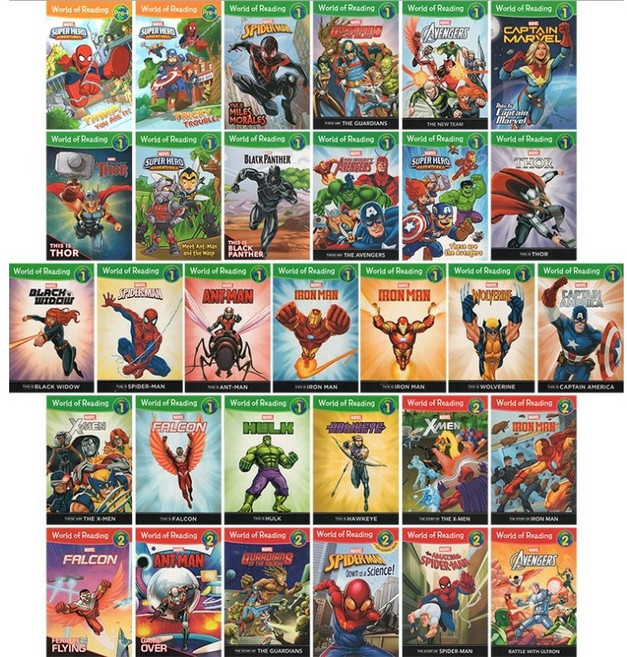 국내 마블 월드오브리딩 31권세트 영어원서 world of reading L1 L2 음원제공