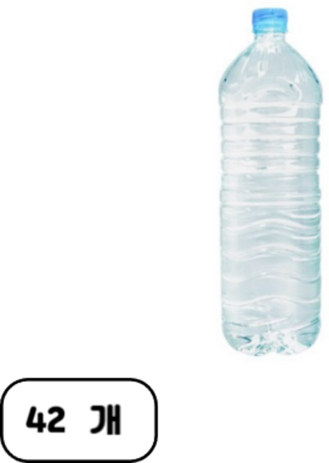 순창샘물 무라벨, 42개, 2L