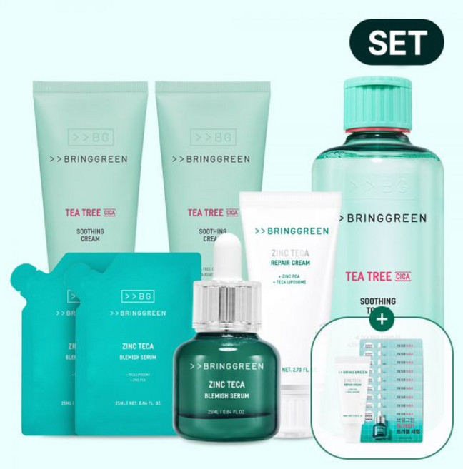 브링그린 트러블SET 징크테카 트러블 세럼 25mlX3 트리플 기획 + 티트리 토너 500ml 미스트 용기, [트리플기획] 본품25ml+리필25mlX2, 티트리 토너 500ml+[미스트용기], 1, 25ml