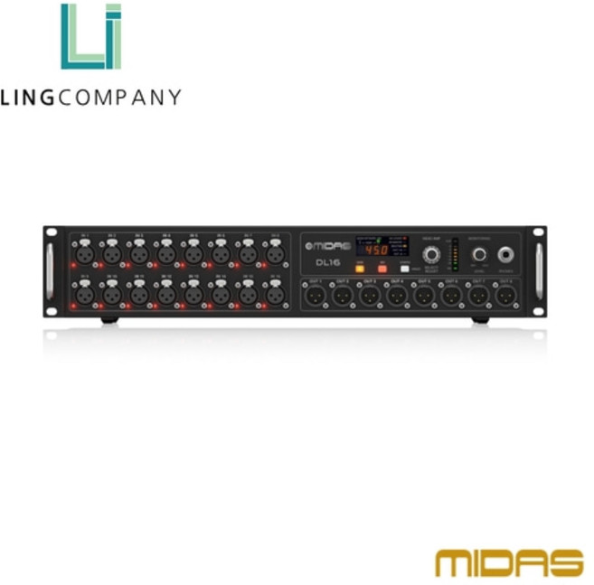 마이다스 DL16 디지털 IO 스테이지 박스