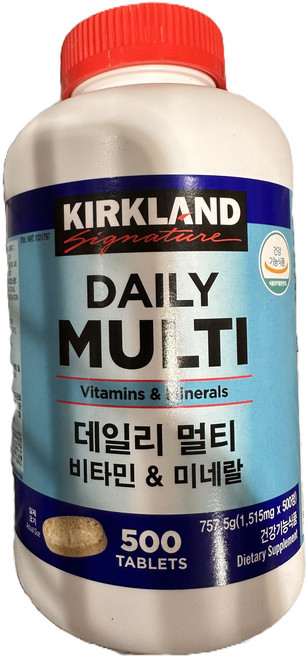 커클랜드시그니춰 데일리 멀티비타민 & 미네랄, 500정, 1개