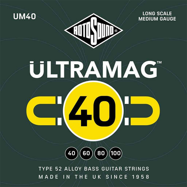 RotoSound - Ultramag Bass Medium Long Scale / 베이스 스트링 040-100 (UM40), *, *, 1개