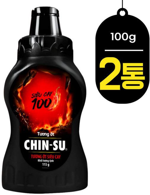 베트남 친수 SIEU Cay 100 매운 맛 칠리소스 115g x2 100개 고추 롯데마트