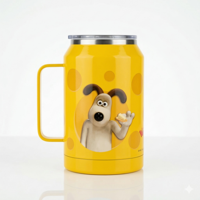 자이언트 스텐 텀블러 머그잔, 웰레스와그로밋, 1개, 950ml