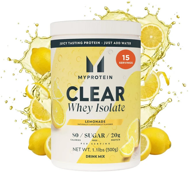 Myprotein Clear Whey Isolate Protein Powder 15 Servings (0.8lbs) Lemonade 20g Protein per Servi - 쿠팡