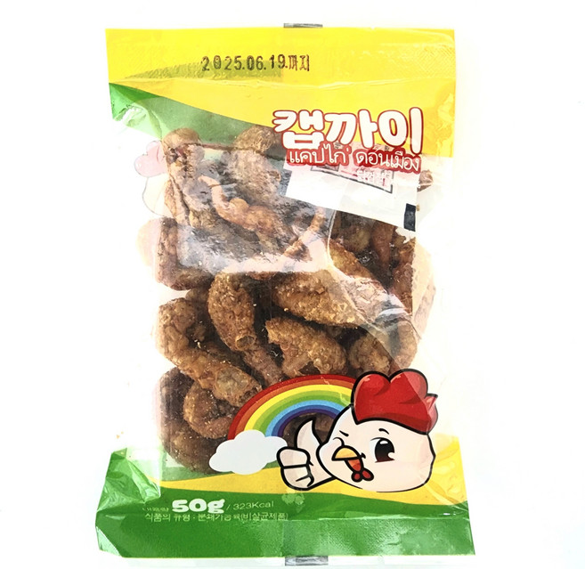 씨암 태국 캡까이 닭껍데기 50g, 2개