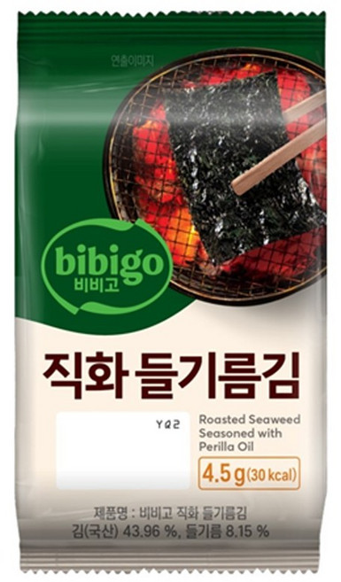 비비고 직화 들기름김, 4개