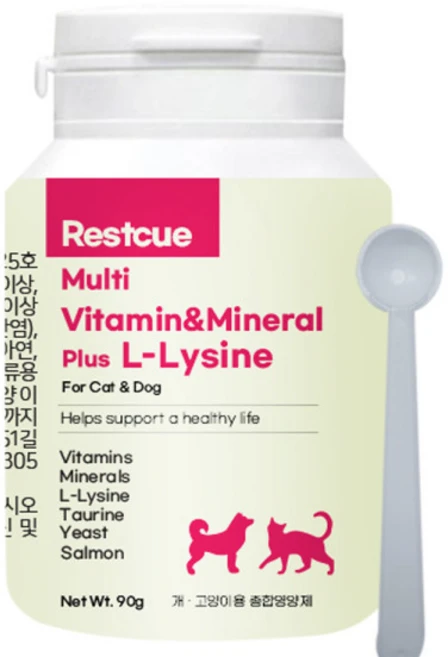 레스트큐 반려동물 영양제, 90g, 종합영양제, 1개 - 쿠팡