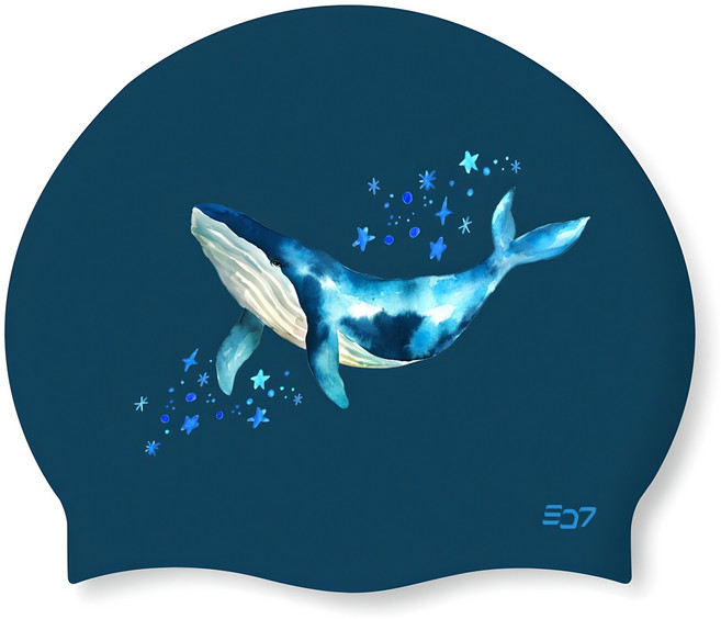 SD7 꿈꾸는 고래 수영모 SGL-CA422, BLU, 1개