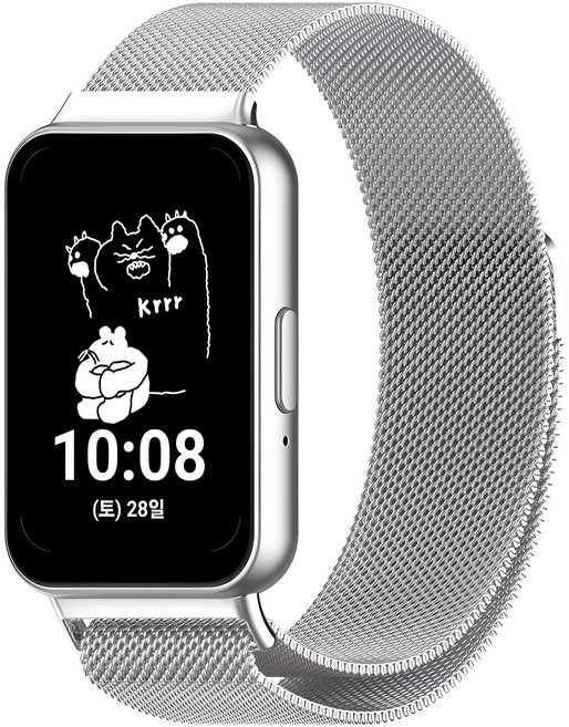 누아트 밀레니즈루프 메탈 스트랩, 실버, 1개