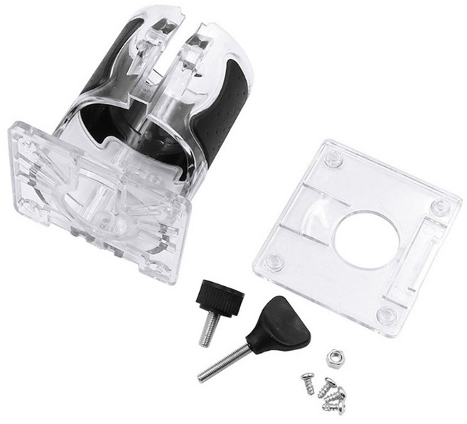 플라스틱베이스 파워 내구성 내구성 트리머베이스 목공 트리머 라우터 투명, 1개