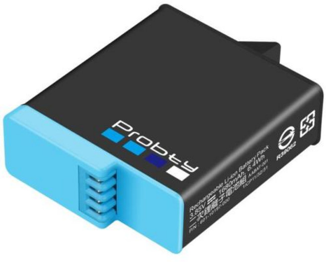 고프로 히어로 8 7 배터리 또는 3 슬롯 배터리 충전기 케이스 히어로 6 히어로 5 1680mAh, 1.1 Pc Battery, 1개