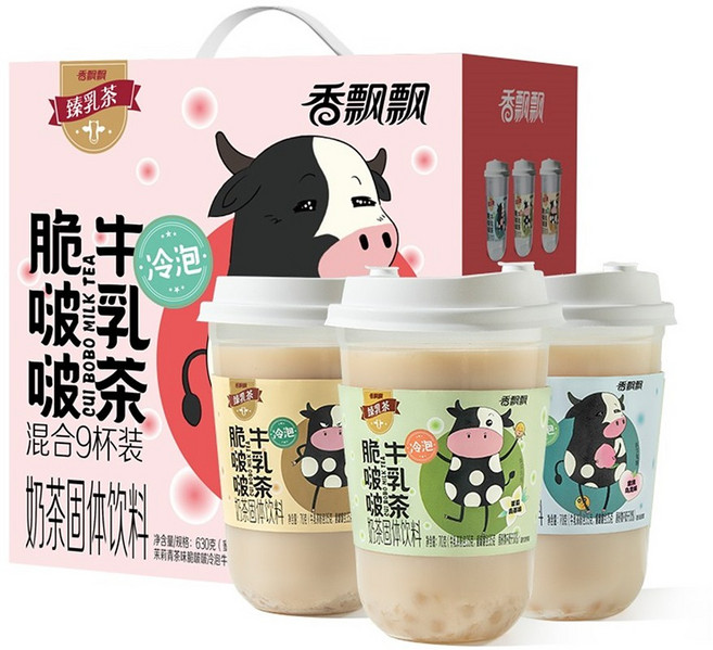 메코 MECO 아이스 밀크티 음료 나이차 70g x 9컵 믹스 중국 음료수, 1개입