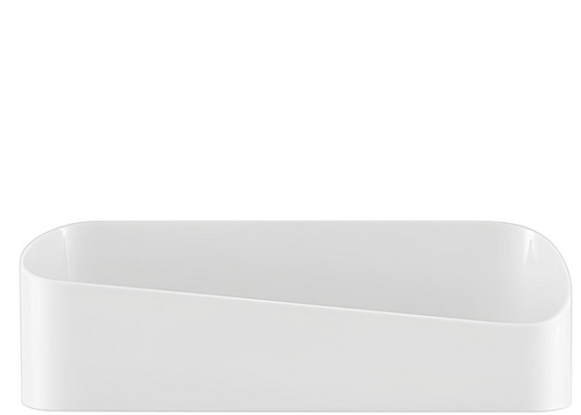 흡착식 라운딩 정리 선반, 화이트, 1개