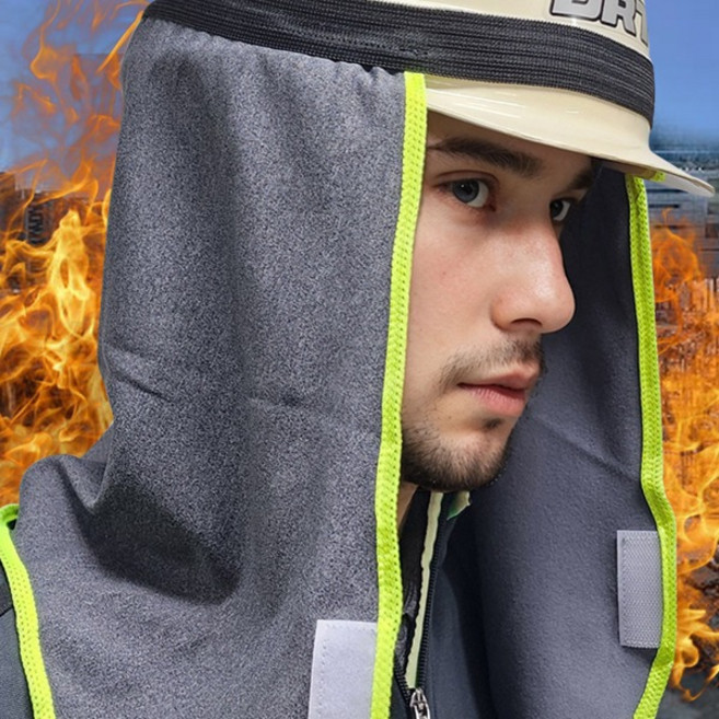 국산 안전모 방한 바람막이-겨울 안전모자 얼굴커버 얼굴햇빛가리개 낚시방한용품 동계용 등산 공사판 모자위 사용