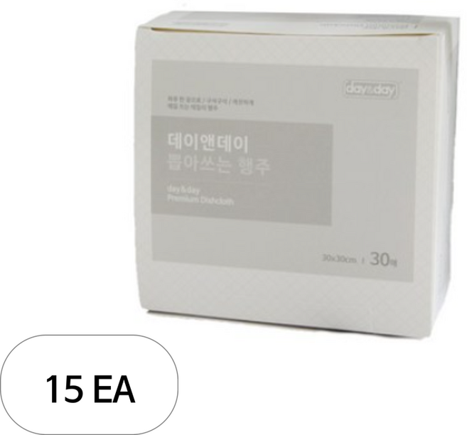 데이앤데이 뽑아쓰는 행주, 30개입, 15개