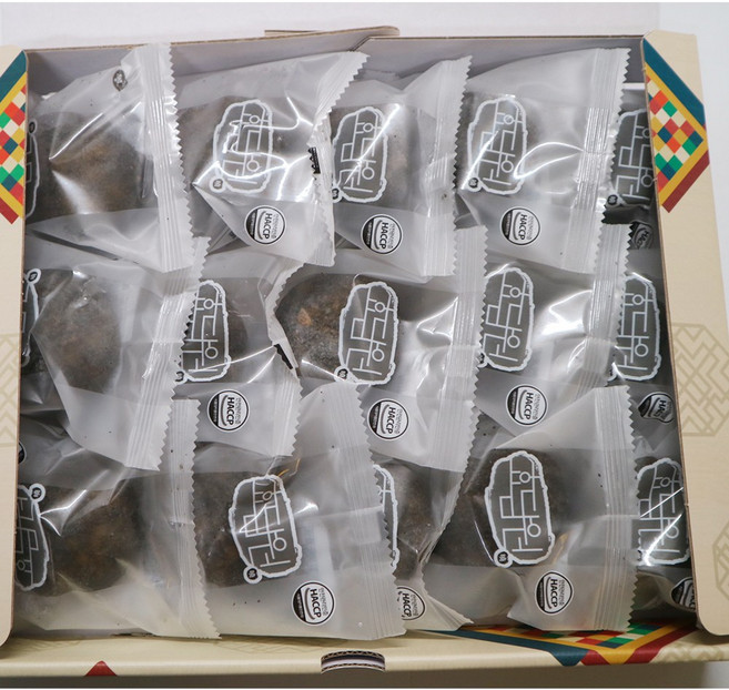 효담원 흑임자호박영양찰떡 개별포장 굳지않는떡 아침식사 국내산쌀, 60g, 15개