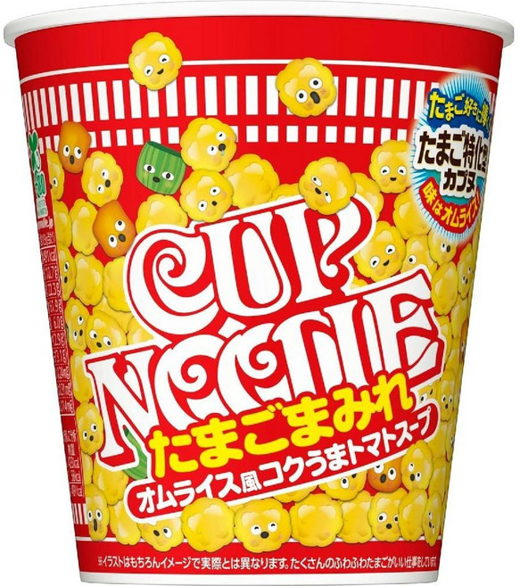 닛신 컵누들 오믈렛풍 토마토 스프 에그폭탄 빅 사이즈 (103g 12개입)