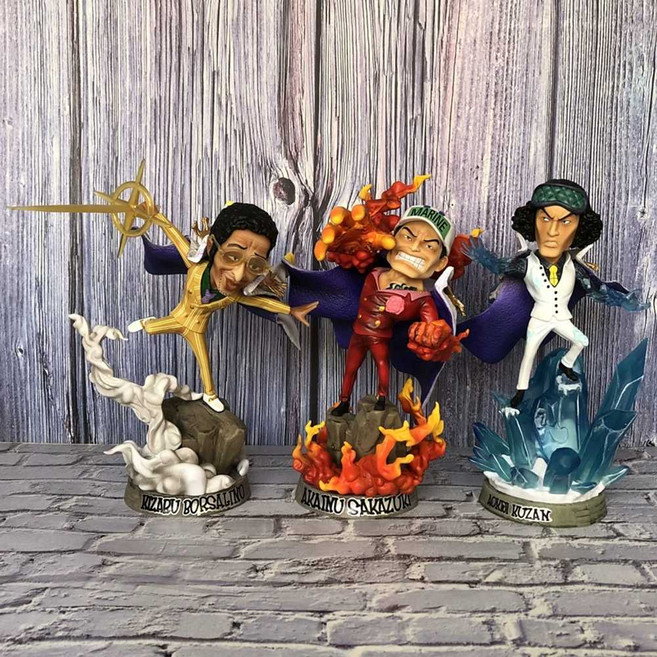 옴박 원피스피규어 해군 원피스삼대장피규어 세트, GK해군 3장군, 1개