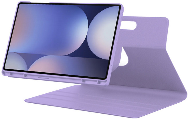 갤럭시탭 S10 라이트 Lite 10.9 호환 마그네틱 케이스 S펜수납 S10FE S9FE S9 공용, 라벤더, 1개