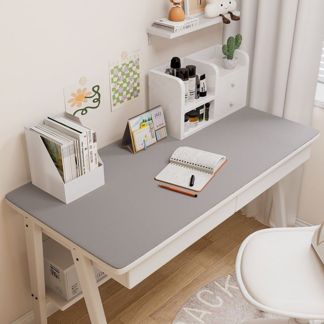 오염 방지 테이블 매트 패드 장패드 데스크매트 책상매트 깔개 덮개 가죽장패드, 그레이, 60*160, 1개