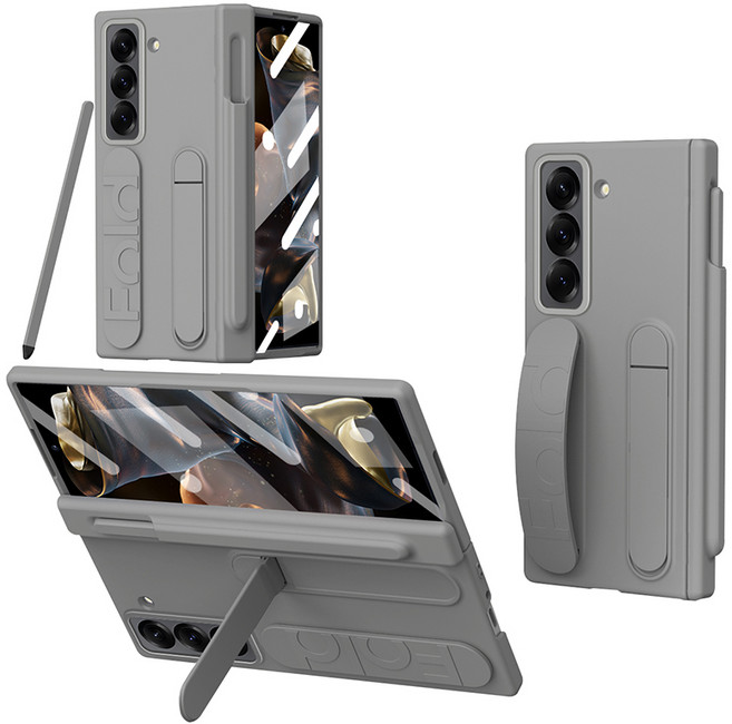 YINUO 갤럭시 폴드 케이스 핸드폰 힌지보호 그립 커버+with S펜