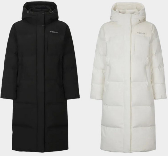 백화점정품 디스커버리 여성 롱패딩 덕다운 윈드스토퍼 자켓 겨울 아우터 발수 방풍