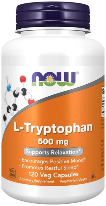 L-트립토판 500mg 나우푸드 베지 캡슐, 120정, 1개 - 쿠팡