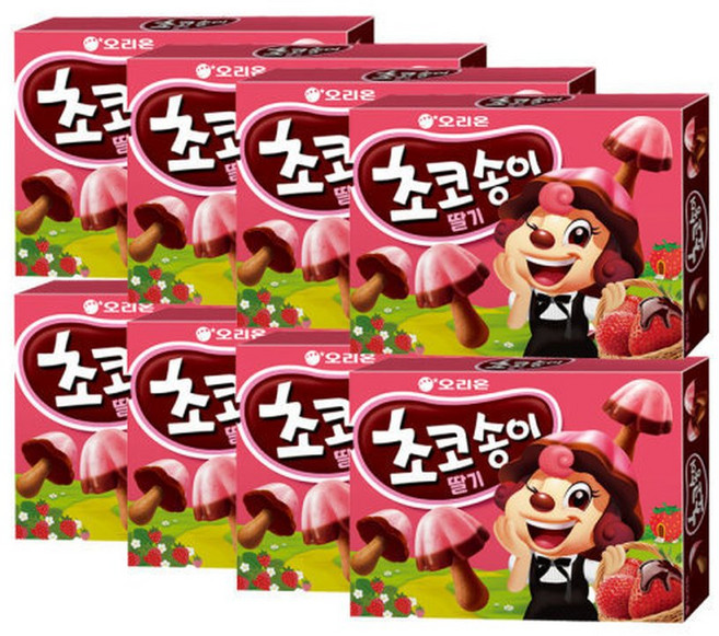 오리온 초코송이 딸기 144g x 8개