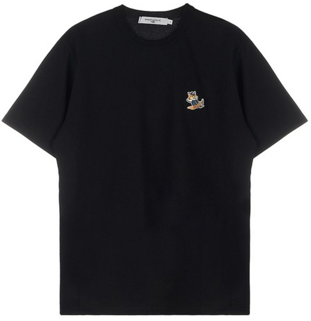 드레스드 폭스 패치 티셔츠 KM00102KJ0008 BK /2