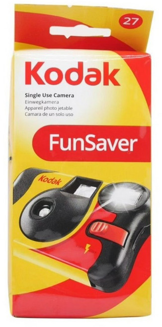 Kodak FunSaver 27張/39張 一次性傻瓜相機, 新版funsaver 27張（可閃光燈）, 1個