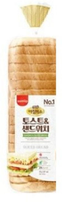 삼립 아침미소 토스트앤샌드위치768g, 768g, 18개