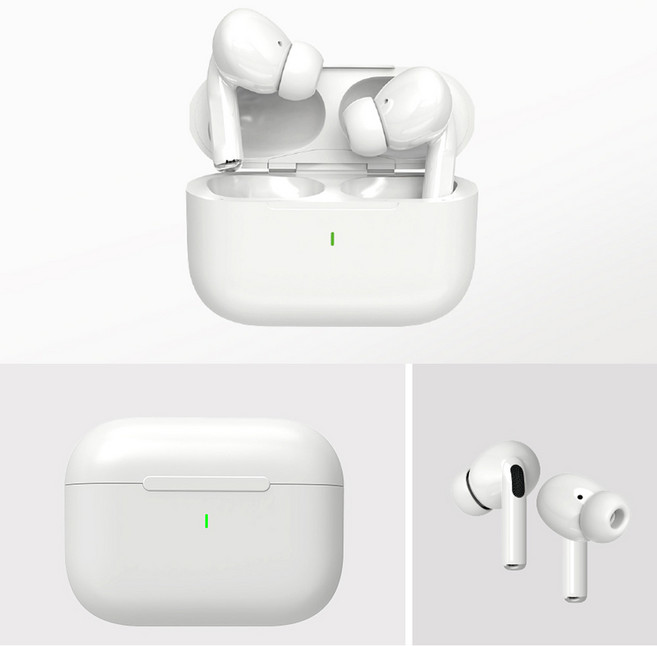 아크로 노이즈캔슬링 블루투스 이어폰 이어셋 생활방수, 화이트