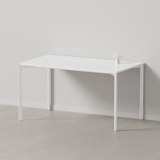 다가구 페르마타 스탠다드 1400 x 800 컴퓨터책상, 아이보리(상판):아이보리(프레임)