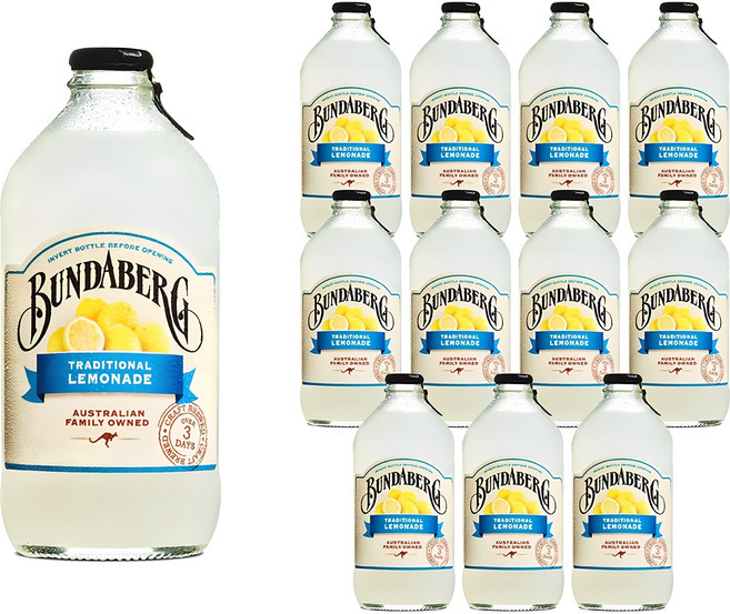 분다버그 트레디셔널 레몬에이드 탄산음료, 375ml, 12개