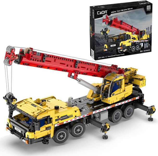CADA 하이드로 크레인 1831pcs 블럭만들기, 1개