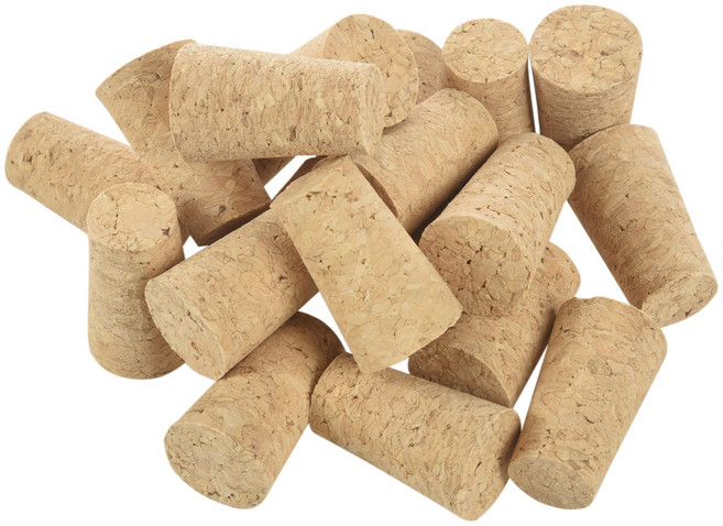 20pcs / lot 자연 나무 코르크 와인 스토퍼 나무 병 마개 콘 타입 와인 병 코르크 플러그 씰링 모자 맥주 병 코르크, 하나, 나무 색깔