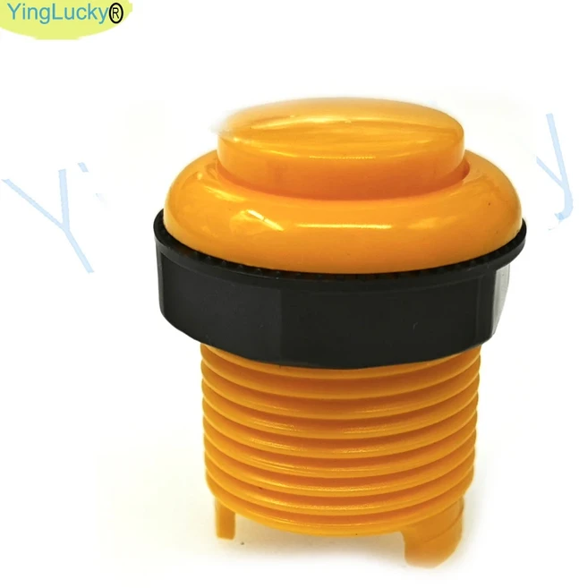 Yinglucky 28mm 고품질 아케이드 버튼 DIP 푸시 게임기 용 스위치 키스터, 02 1PCS yellow