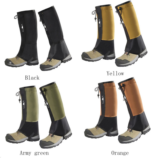 LUMA 고급 방수 롱스패츠 사계절 심마니 각반 등산 벌초 뱀각반, orange, 1개