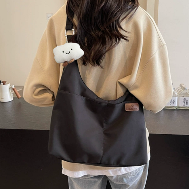 달콤상점 가벼운 숄더백 데일리 쇼퍼백 나일론 크로스백